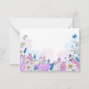 Tarjeta Pequeña Florencia de verano floral fresca