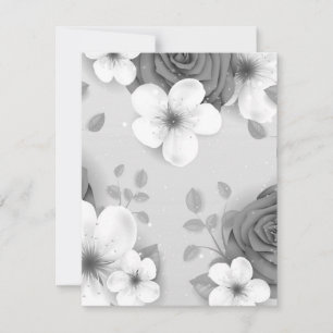 Tarjeta Pequeña Flores acuáticas 15