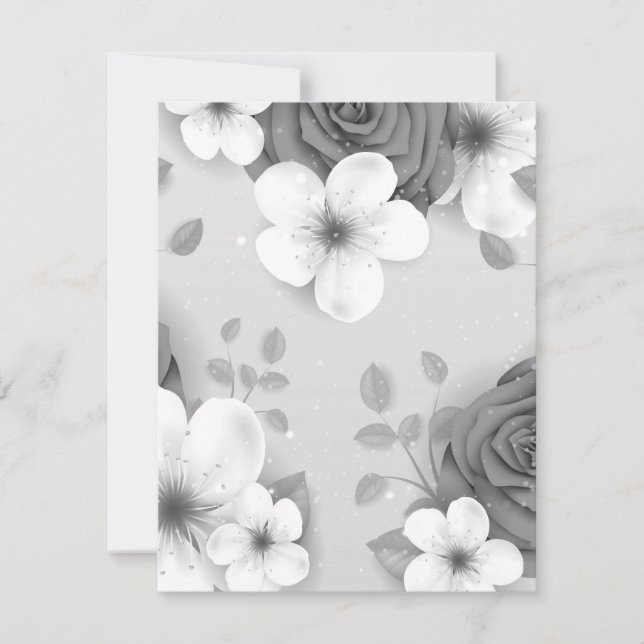 Tarjeta Pequeña Flores acuáticas 15 (Anverso)