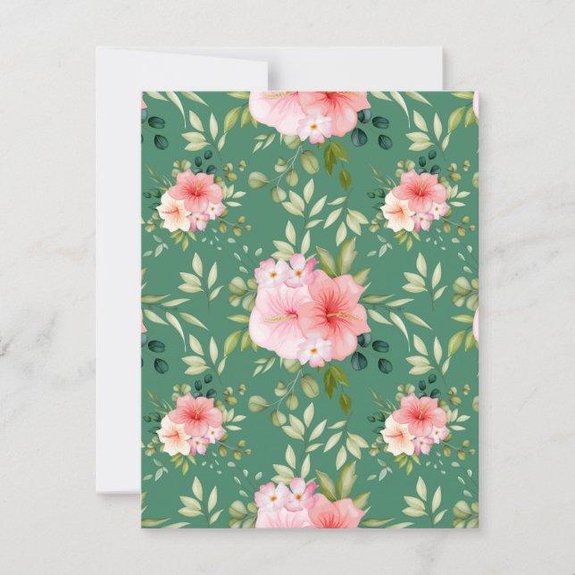 Tarjeta Pequeña Flores acuáticas 24 (Anverso)