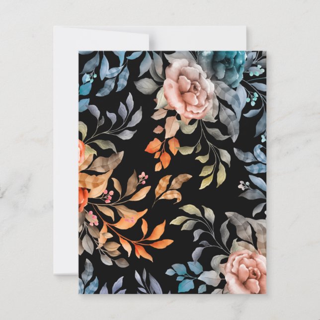 Tarjeta Pequeña Flores acuáticas 4 (Anverso)