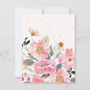 Tarjeta Pequeña Flores acuáticas 5