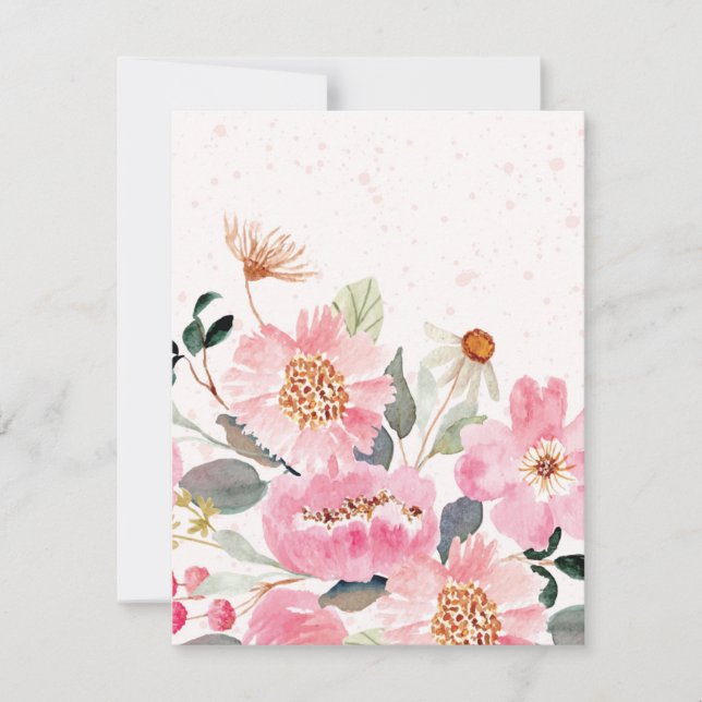 Tarjeta Pequeña Flores acuáticas 5 (Anverso)