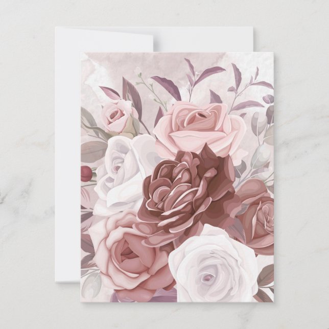 Tarjeta Pequeña Flores acuáticas 9 (Anverso)