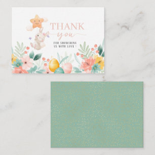 Tarjeta Pequeña Flores acuáticas: caza de brunch y huevos de Pascu