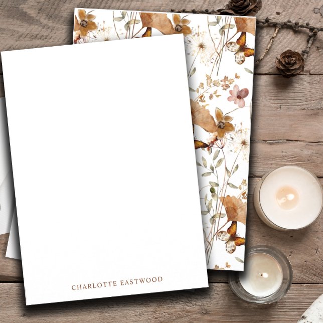 Tarjeta Pequeña Flores acuáticas personalizadas elegantes (Subido por el creador)