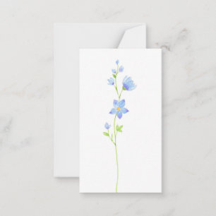 Tarjeta Pequeña Flores de acuarela de vidrio de Jacob