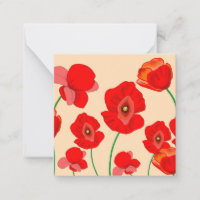 Flores de amapola rojas