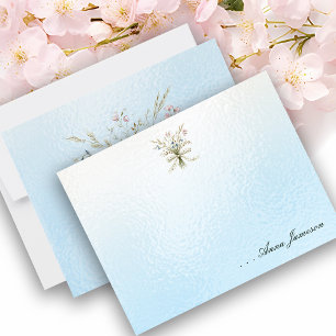 Tarjeta Pequeña Flores de campo de nombre personalizadas imagen de