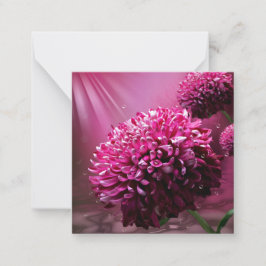 Tarjeta Pequeña Flores de Dalia