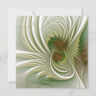 Tarjeta Pequeña Flores de fantasía fractal blandas y tendientes