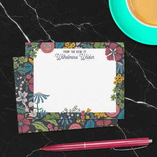 Tarjeta Pequeña Flores de jardín silvestre extravagante de la mesa