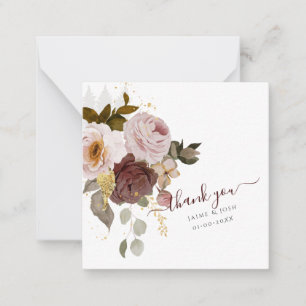 Tarjeta Pequeña Flores de otoño de Boho rústico PixDezines