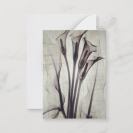 Tarjeta Pequeña Flores de rayos X antiguas de bonito