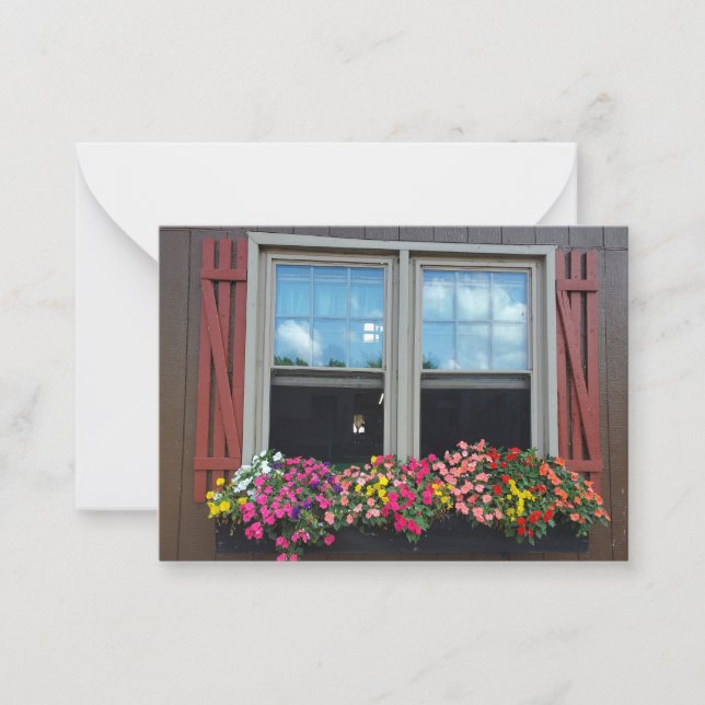 Tarjeta Pequeña Flores de verano (Anverso)