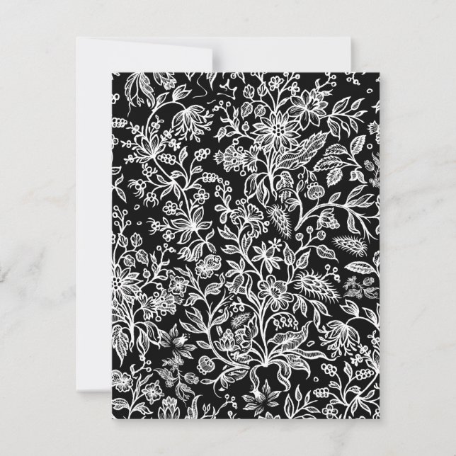 Tarjeta Pequeña Flores decorativas 21 (Anverso)