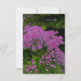Tarjeta Pequeña Flores moradas de bonito