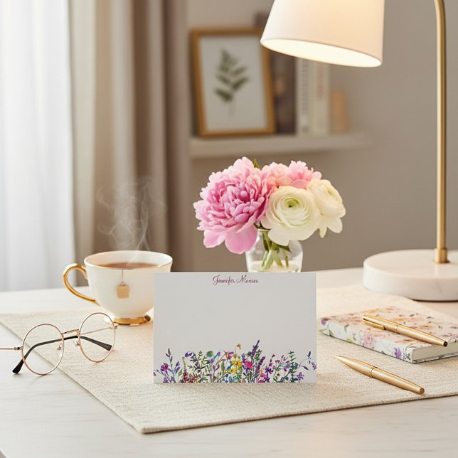 Tarjeta Pequeña Flores silvestres coloridas personalizadas (Subido por el creador)