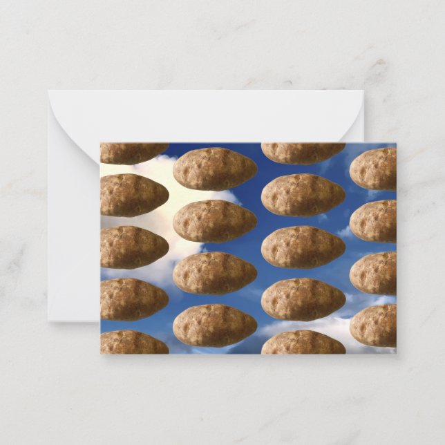 Tarjeta Pequeña Flying Potatoes Space Potato (Anverso)