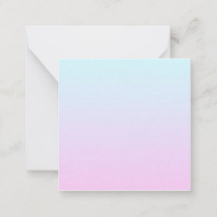 Tarjeta Pequeña Fondo de degradado rosa y azul pastel