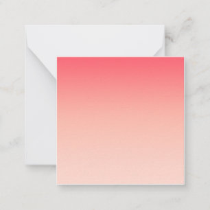 Tarjeta Pequeña Fondo de degradado rosa y melocotón