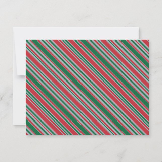 Tarjeta Pequeña Fondo de franjas diagonales (Anverso)