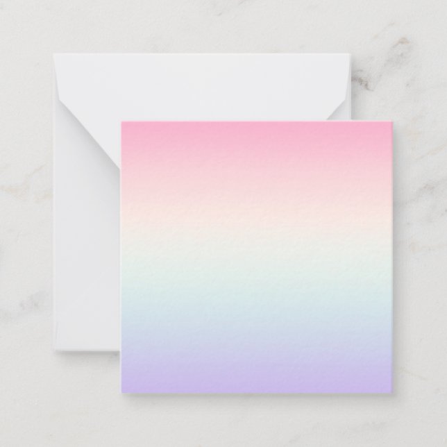 Tarjeta Pequeña Fondo de gradiente de color pálido (Anverso)