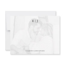 Fondo de la foto Iniciales de la pareja de monogra