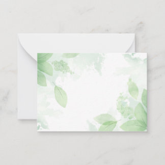 Tarjeta Pequeña Fondo de naturaleza de acuarela