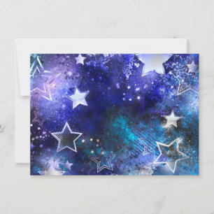 Tarjeta Pequeña Fondo espacial con estrellas