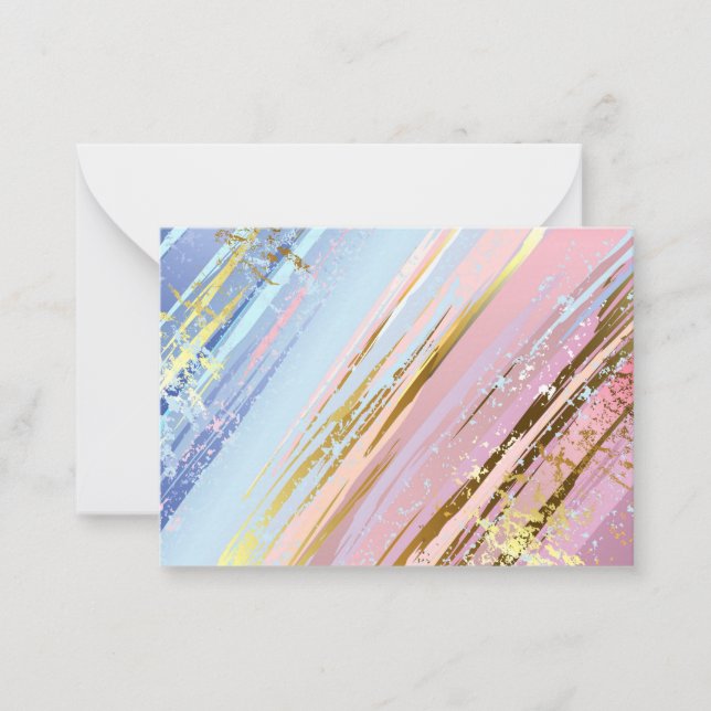 Tarjeta Pequeña Fondo rosa texturizado (Anverso)