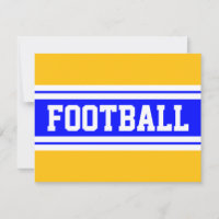 FOOTBALL Naranja azul brillante franjas de Carrera