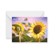 Foto botánica de Sunflowers Save the Date Birthday