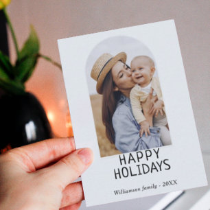 Tarjeta Pequeña Foto de familia mini vacaciones de invierno