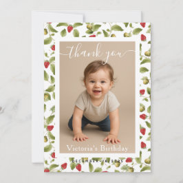 Tarjeta Pequeña Foto de fiesta de cumpleaños con borde blanco mini