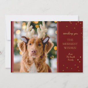 Tarjeta Pequeña Foto de Navidad personalizada