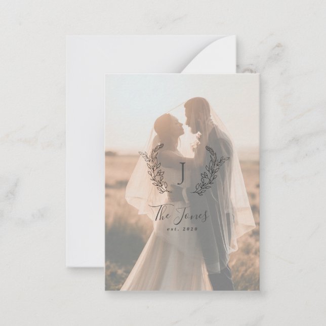 Tarjeta Pequeña Foto del tamaño del MINI presupuestado sobrante de (Anverso)