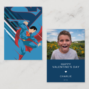 Tarjeta Pequeña Foto personalizada de San Valentín de Superman