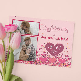 Tarjeta Pequeña Foto personalizada del Día de San Valentín Corazon