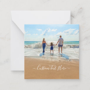 Tarjeta Pequeña Foto y texto personalizado - Su propio diseño únic