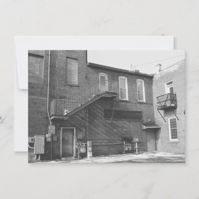 Tarjeta Pequeña fotografía de ciudad (Anverso)