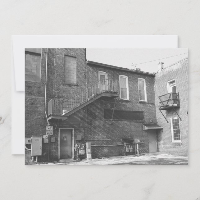 Tarjeta Pequeña fotografía de ciudad (Anverso)