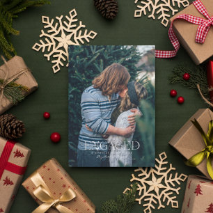 Tarjeta Pequeña Fotografía en inglés simple y elegante NAVIDADES