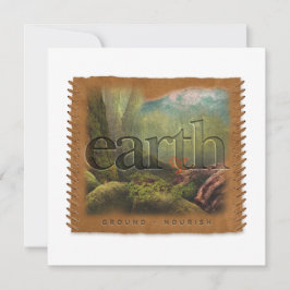 Tarjeta Pequeña Four Elements - EARTH - Personalized Notecard