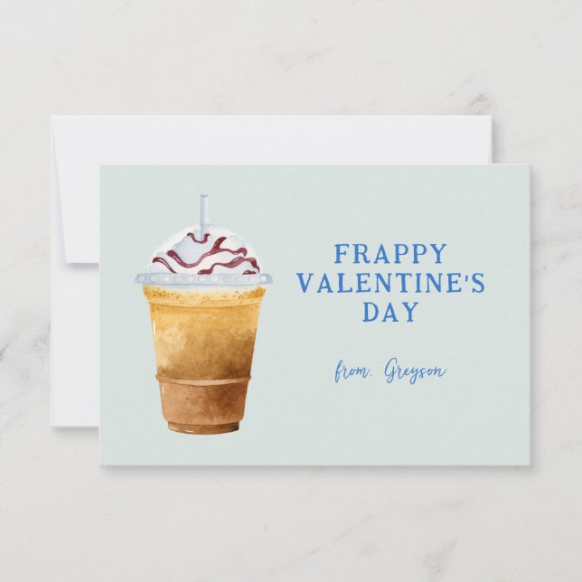 Tarjeta Pequeña Frappy El día de San Valentín | Frappe Valentine (Anverso)