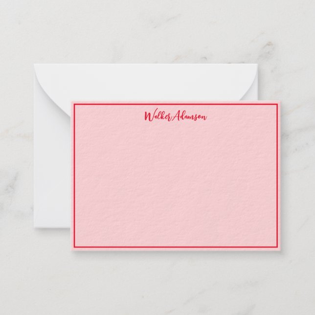 Tarjeta Pequeña Frontera tradicional de nombre de planta de búfalo (Anverso)