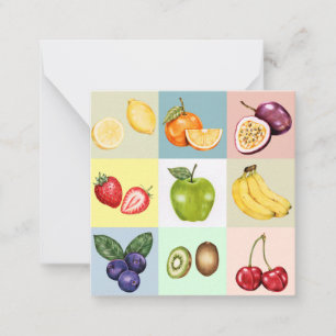 Tarjeta Pequeña Fruta