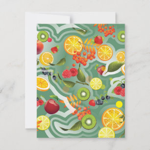 Tarjeta Pequeña Frutas mixtas 7