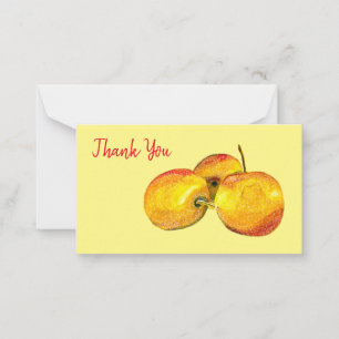 Tarjeta Pequeña Fruto de la fruta de la acuarela