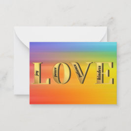 Tarjeta Pequeña Frutos de amor de la fe cristiana del espíritu de 